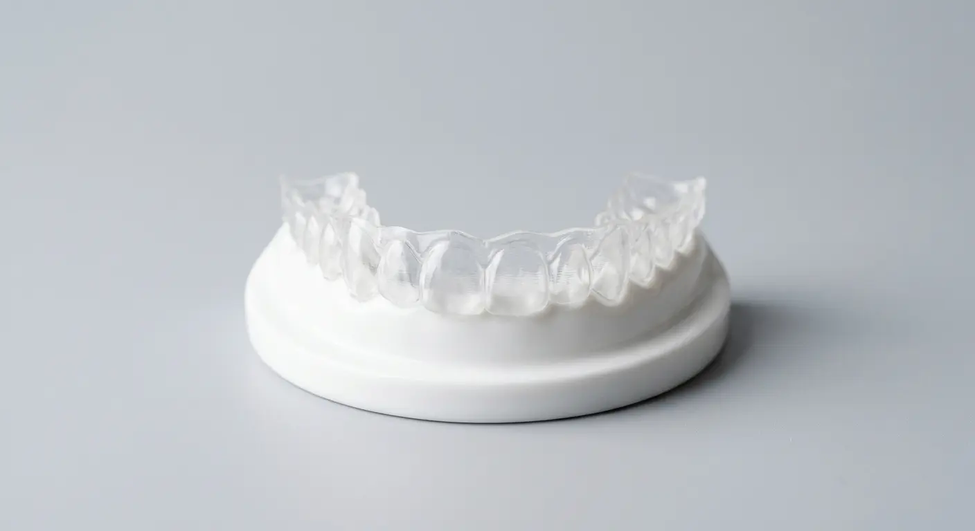 Ultra-thin removable veneer arch on a stand